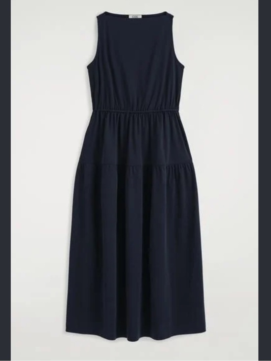 COS Dresses & Skirts - COS Boat-Neck Gathered Midi Dress